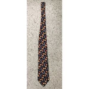Vintage 1990s Jerry Garcia Silk Tie; Grey, Gold, And‎ Maroon